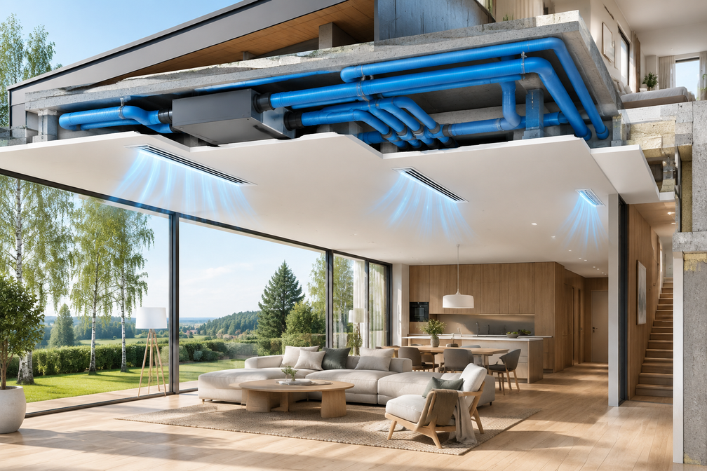 Zintegrowany system HVAC wentylacja i chłodzenie